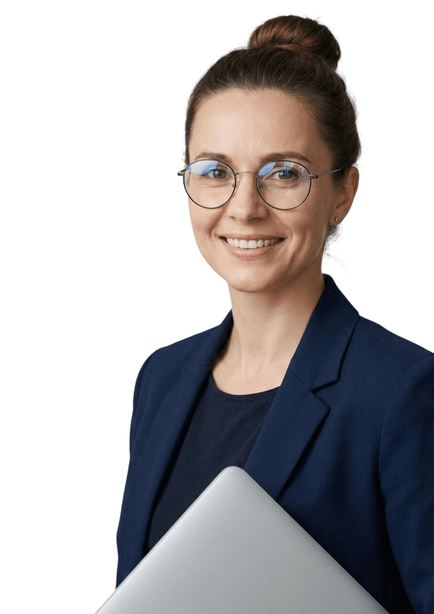 Psicóloga usando a plataforma