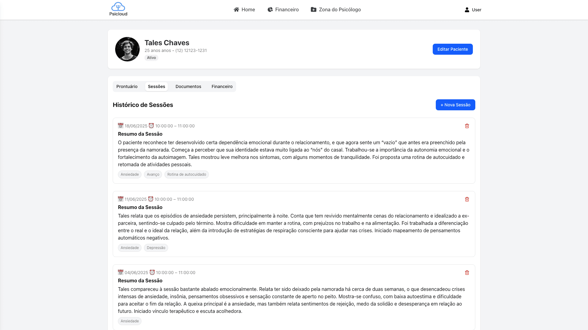Sessões